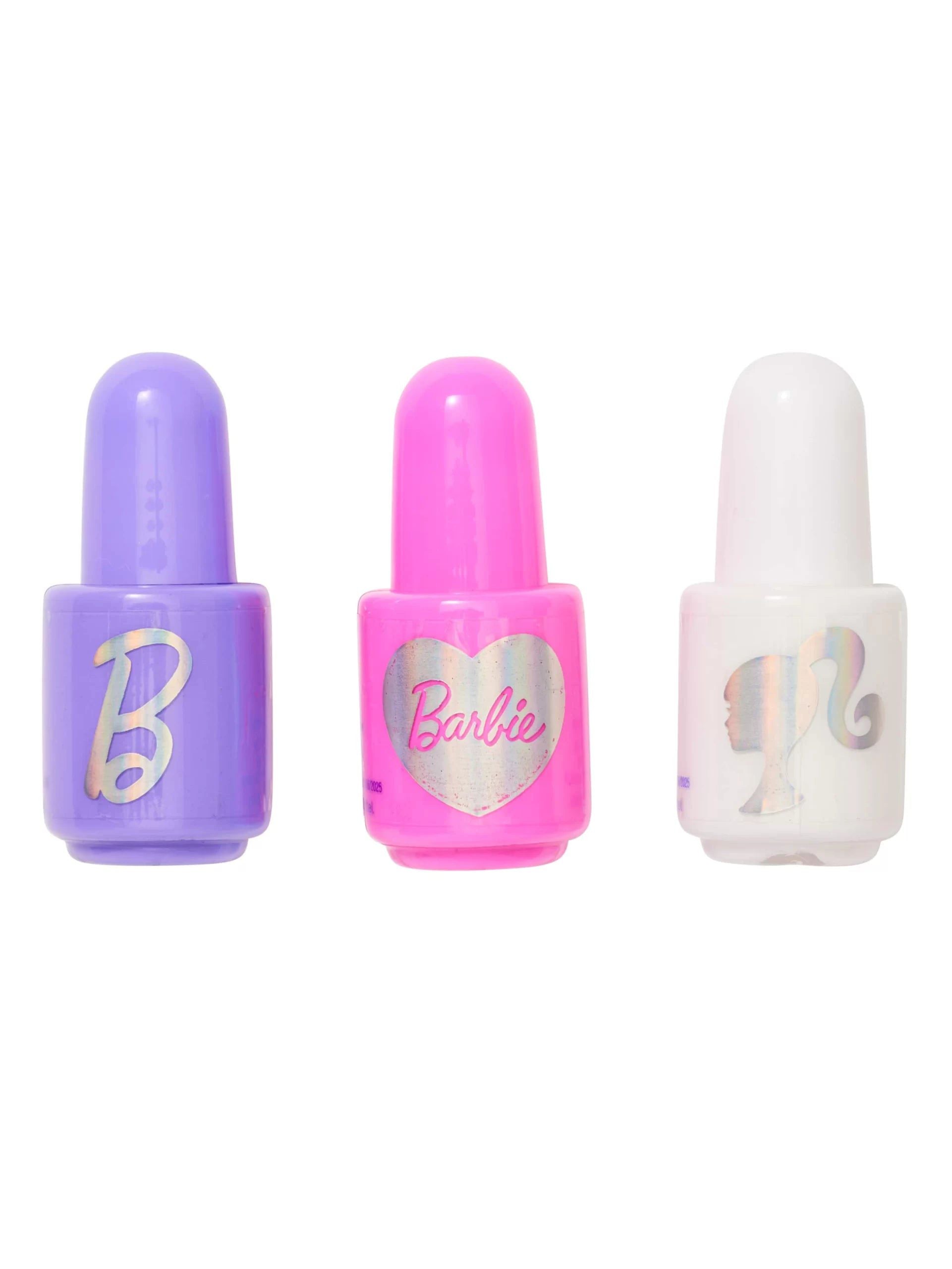 Smiggle - Barbie 3'lü Tırnak Oje Takımı ve Çantası-Dinossi