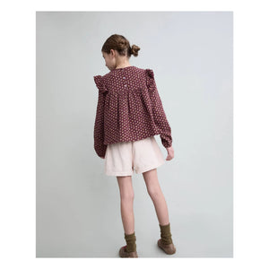 Búho - Blouse Cottage Fleurie Organik Pamuk | Bordo