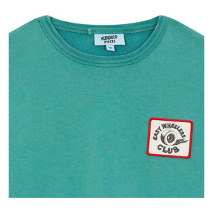 Hundred Pieces - Ryde Wheelers organik pamuklu sweatshirt | Zümrüt yeşili