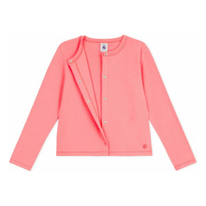 Petit Bateau - Organik pamuk hırka | Mercan