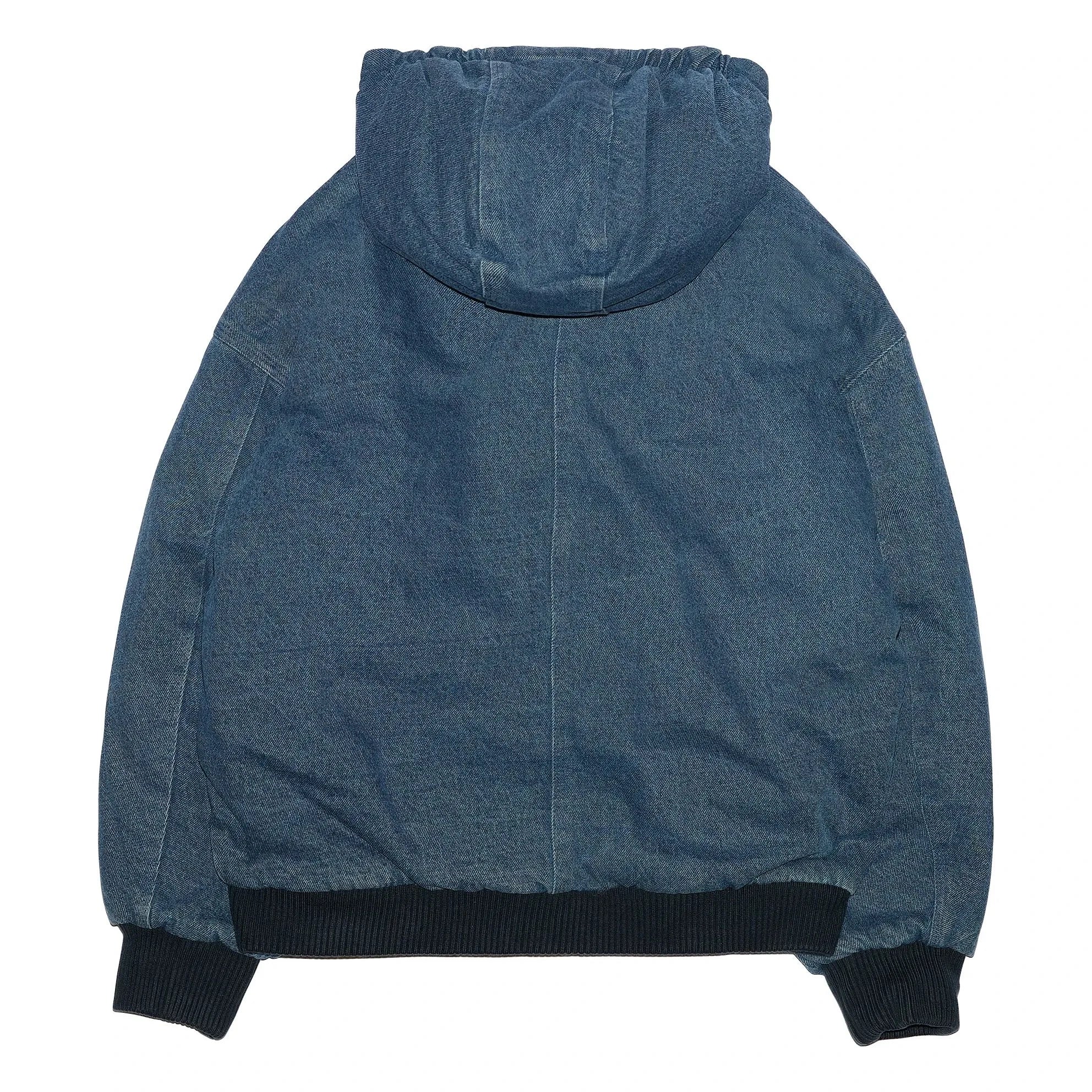 Hundred Pieces - Denim Mat Kapüşonlu Ceket | Denim mavi