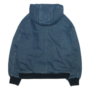 Hundred Pieces - Denim Mat Kapüşonlu Ceket | Denim mavi