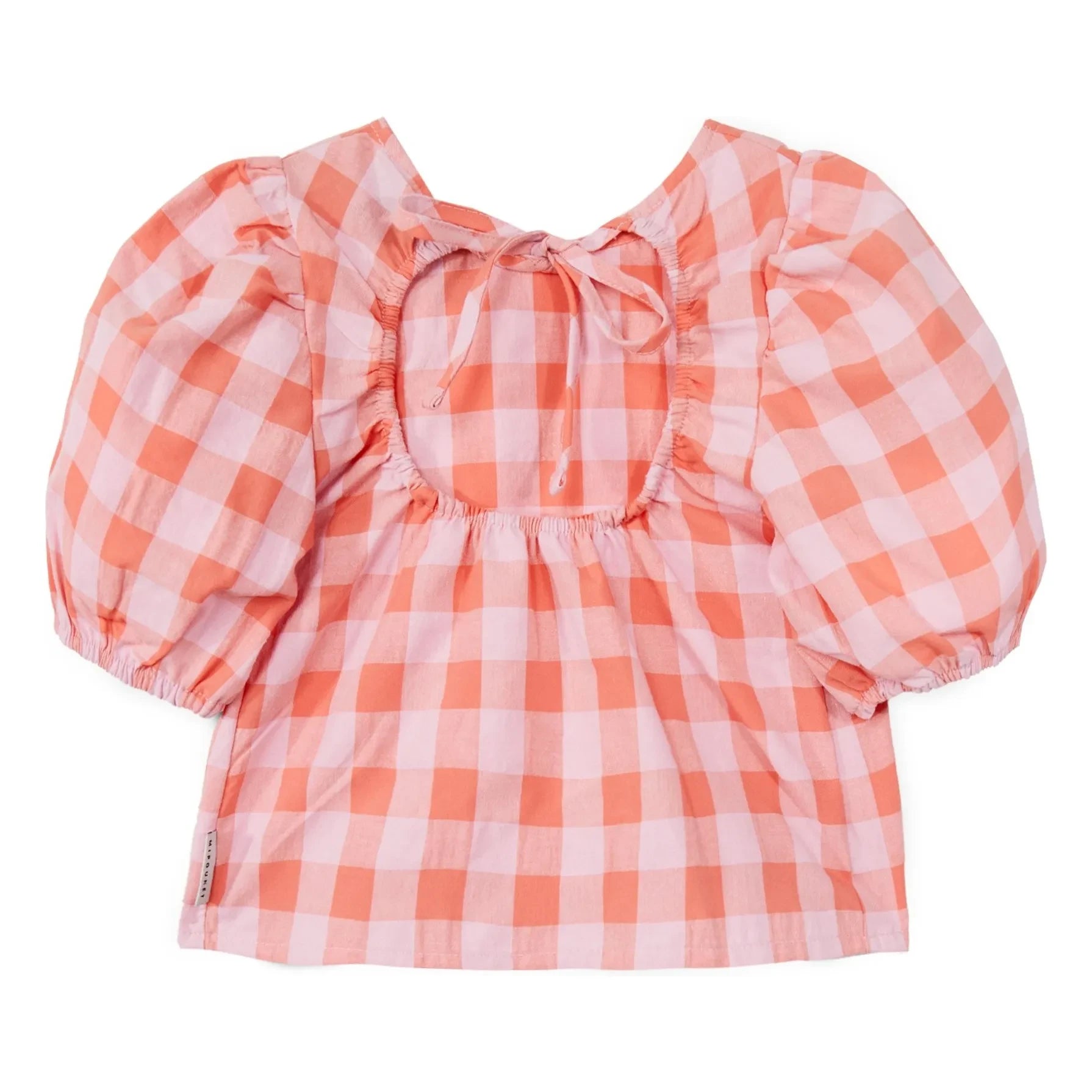 Mipounet - Mirelle Vichy Balon Kollu Bluz | Pembe