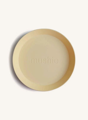 Mushie - الأطباق - مجموعة من 2 | أصفر