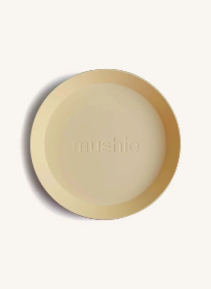 Mushie - الأطباق - مجموعة من 2 | أصفر
