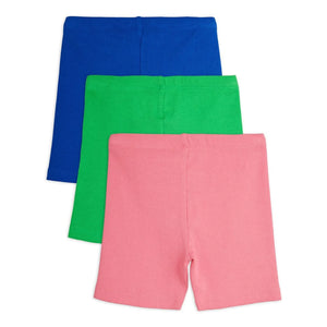 Mini Rodini - 3'lü Organik Pamuklu Bisikletçi Şortu | Pembe