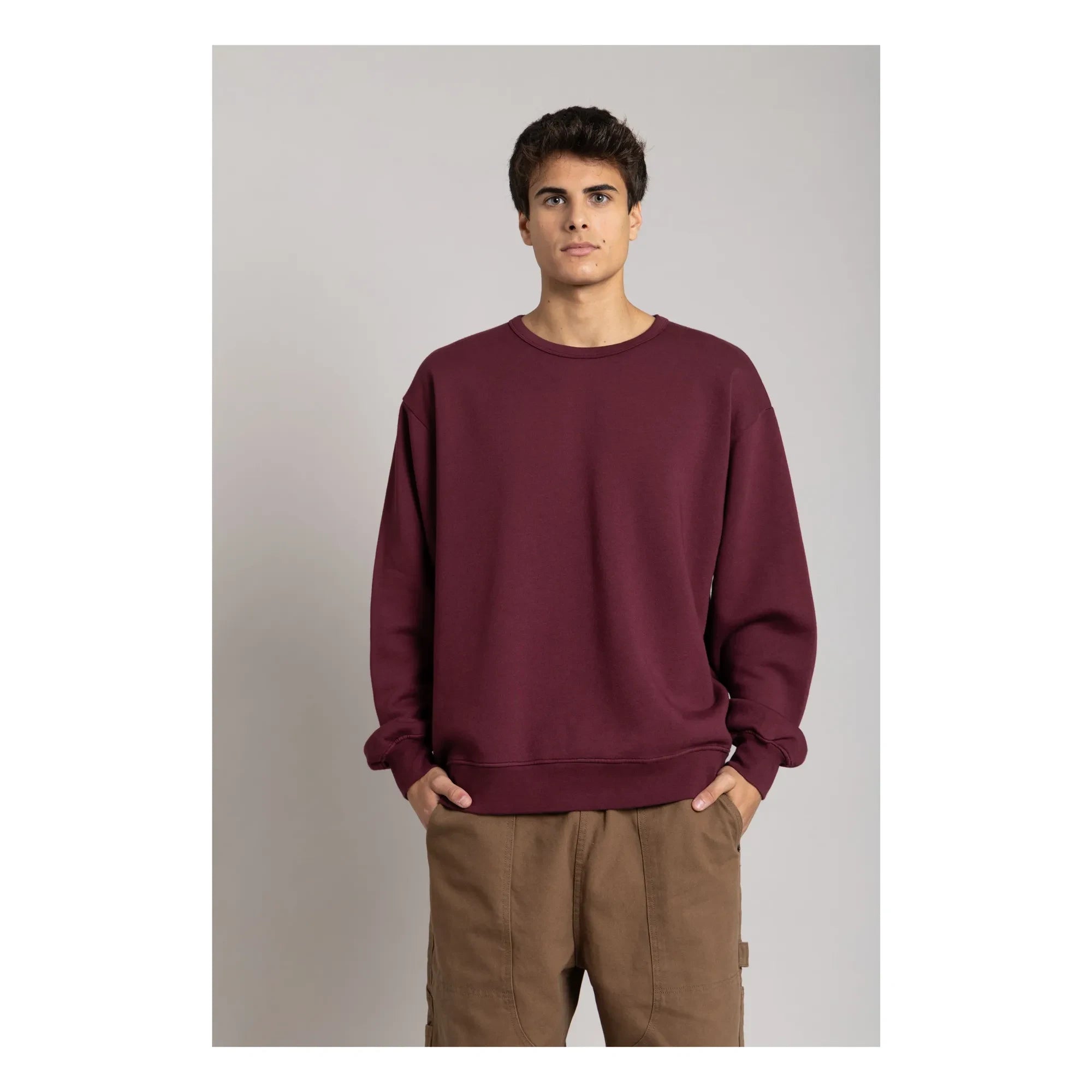 Smallable Man - Organik pamuklu sweatshirt | Aubergine