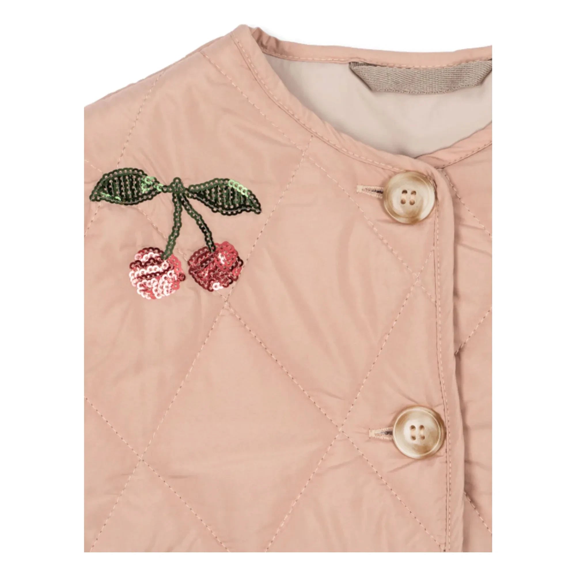 Konges Sløjd - Sequins Flora Cerises Kapitone Ceket | Pembe