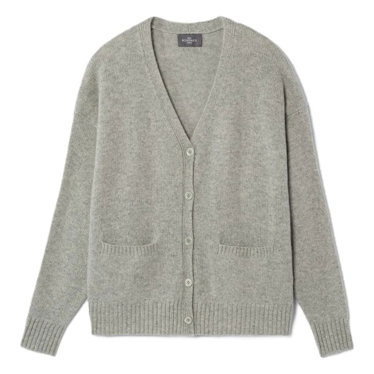 Bompard - Oversize Kaşmir Yelek | Gümüş gri