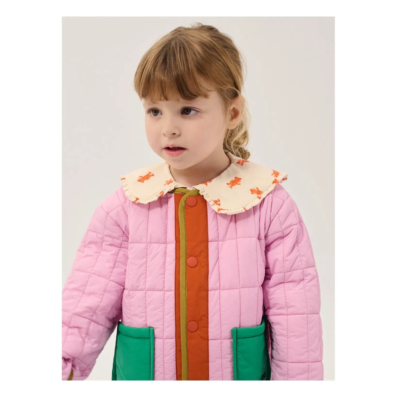 Bobo Choses - Geri Dönüştürülmüş Elyaf Kapitone Bebek Montu | Pembe
