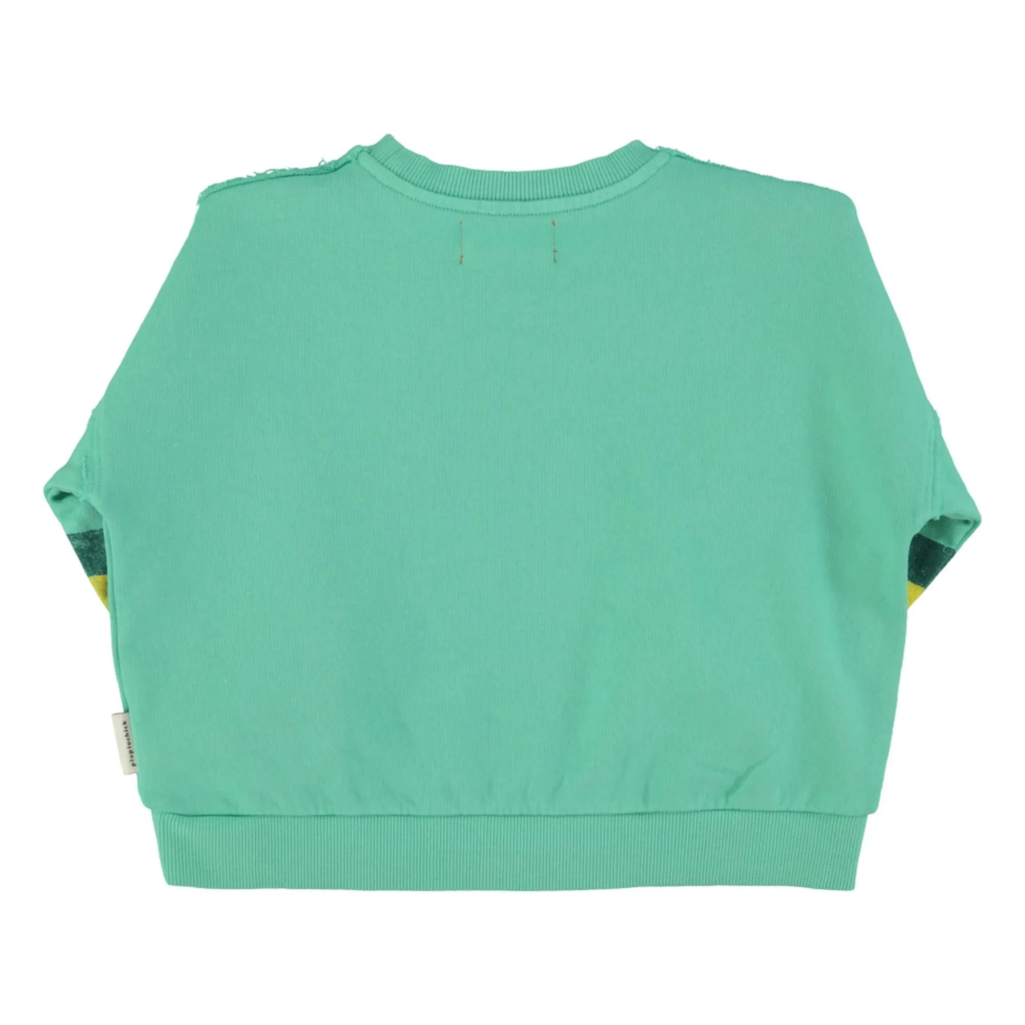Piupiuchick - Çizgili Sweatshirt Organik Pamuk | Yeşil