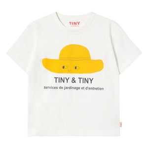 Tinycottons - Tiny & Tiny organik pamuklu tişört | Beyaz