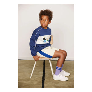 Mini Rodini - Organik Pamuklu Sweat Animals | Koyu Mavi