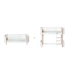 Oliver Furniture - Mini+ Junior'dan Loft Karyola Dönüşüm Kiti - | Meşe