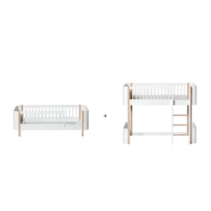 Oliver Furniture - Mini+ Junior'dan Loft Karyola Dönüşüm Kiti - | Meşe
