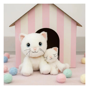 Olli Ella - Kiki Yavru Kedi Peluş | Beyaz