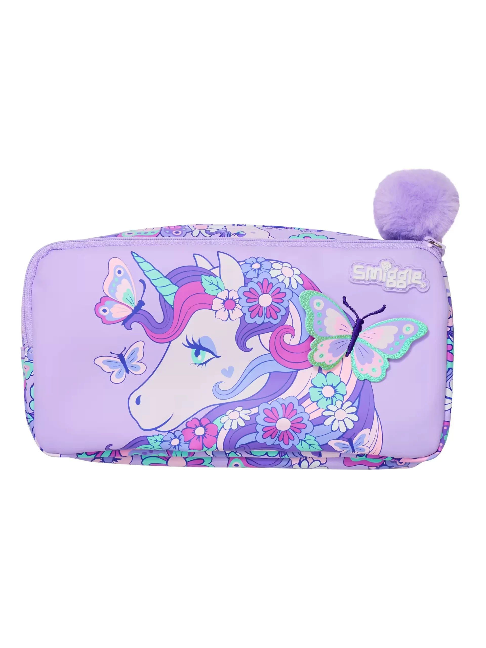 Smiggle - Hi There Çift Gözlü Kalem Kutusu-Dinossi