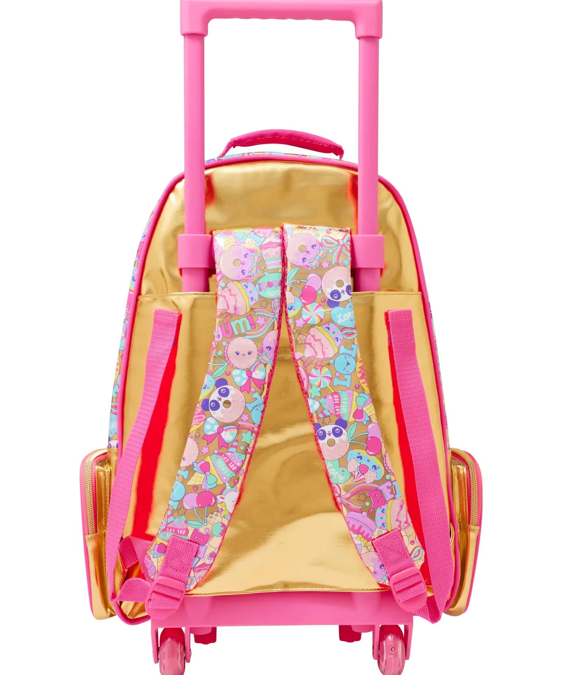 Smiggle – 20. Doğum Günü Çekçekli Işıklı Tekerlekli Çanta-Dinossi