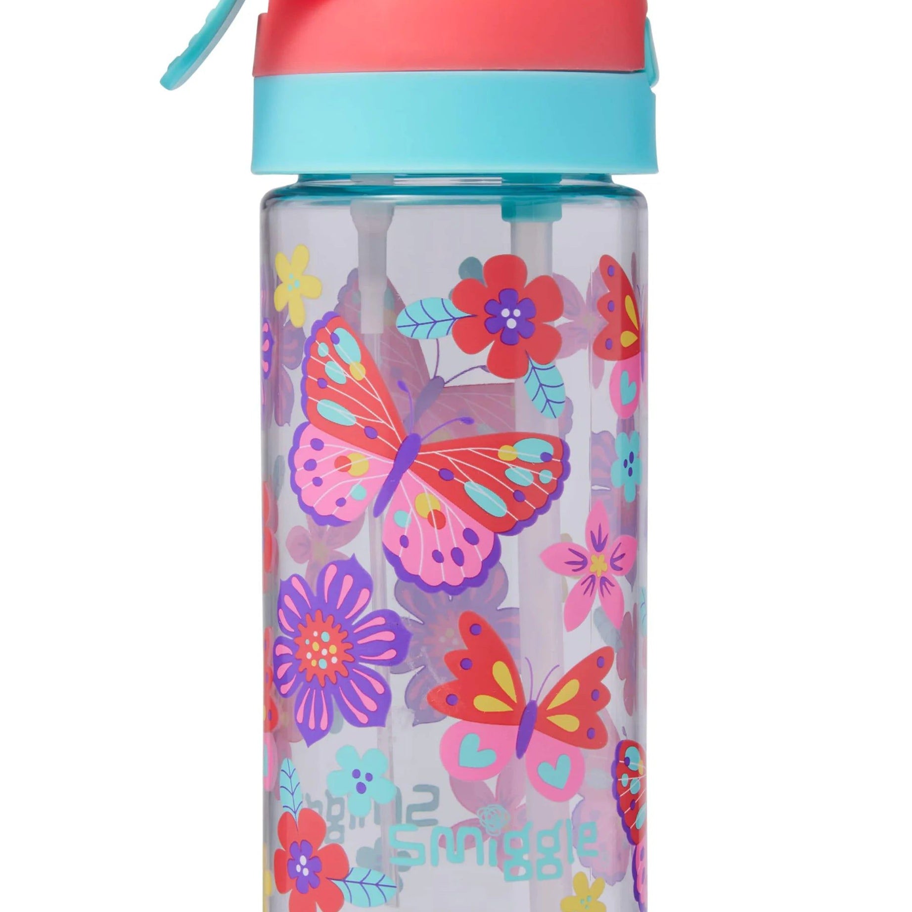Smiggle - Hali Junior Su Püskürtmeli Otomatik Pipetli 440ML Suluk-Dinossi
