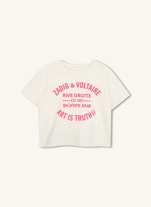 Zadig & Voltaire - Art Is Truth Logo Sweat Organik Pamuk | Pembe