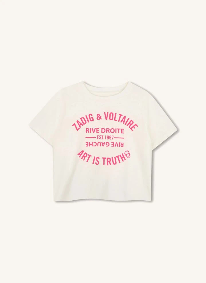 Zadig & Voltaire - Art Is Truth Logo Sweat Organik Pamuk | Pembe