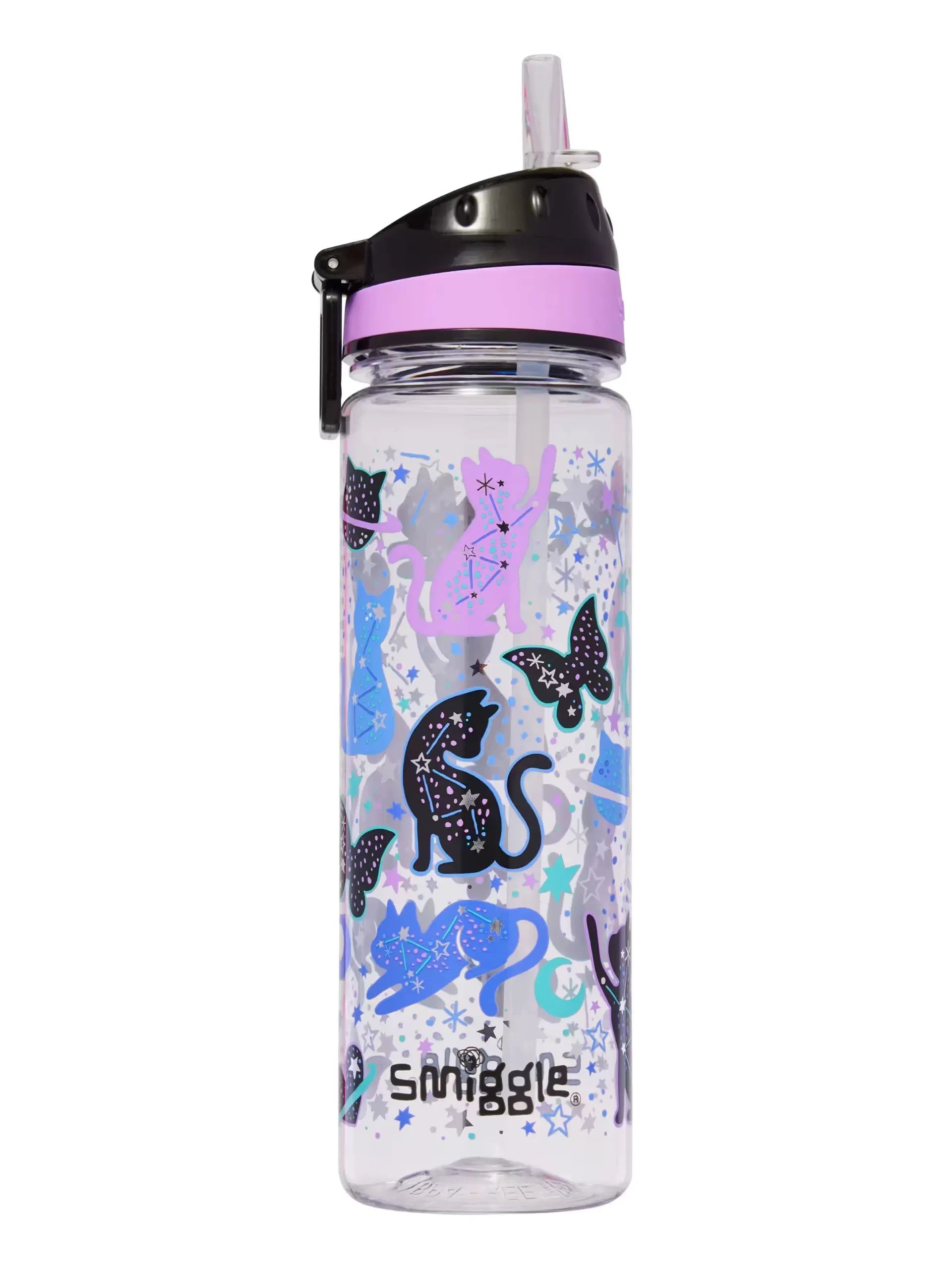 Smiggle - Wild Side 650ML Pipetli BPA&apos;sız Suluk-Dinossi