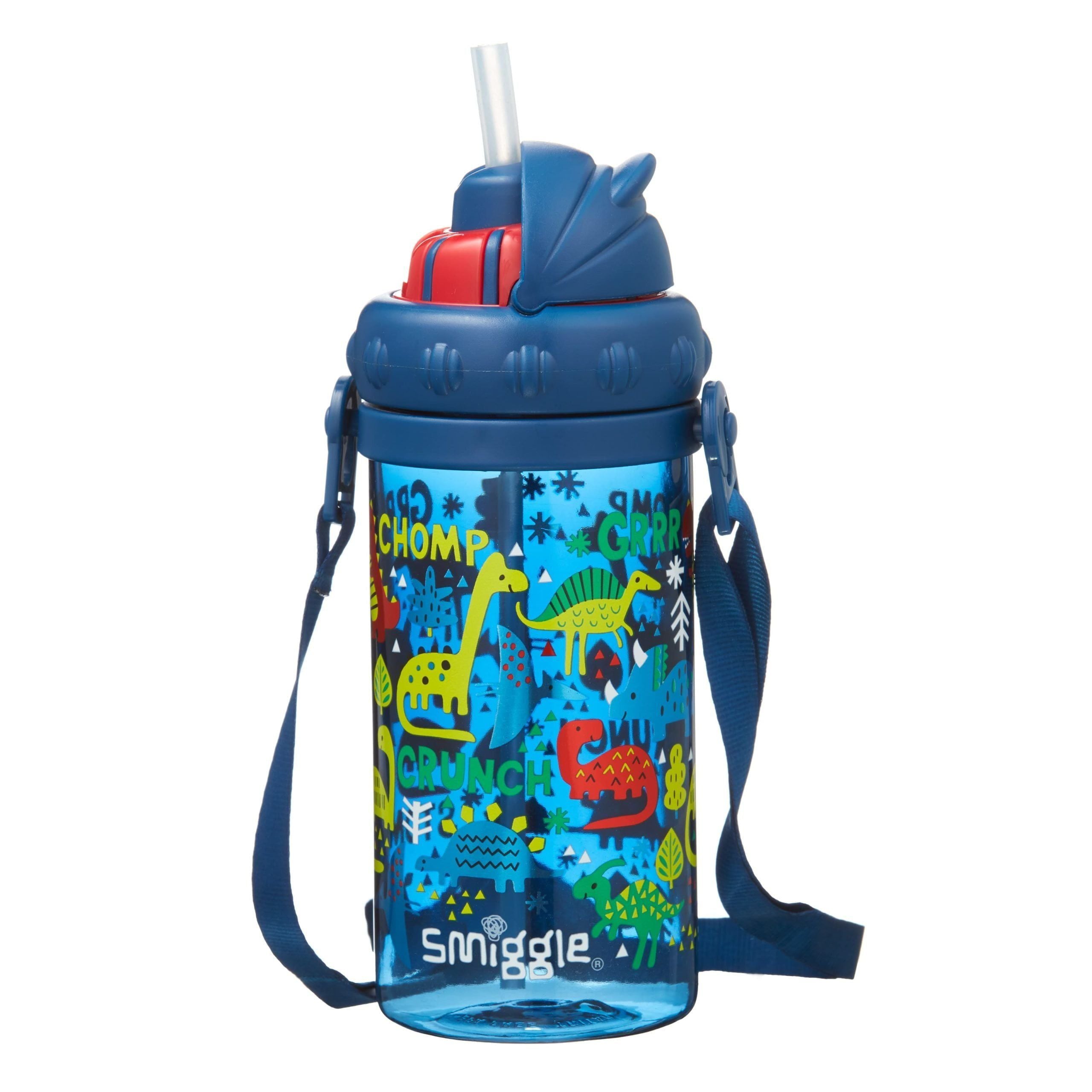 Smiggle - Topsy Teeny Tiny 400 ML Pipetli Suluk-Dinossi