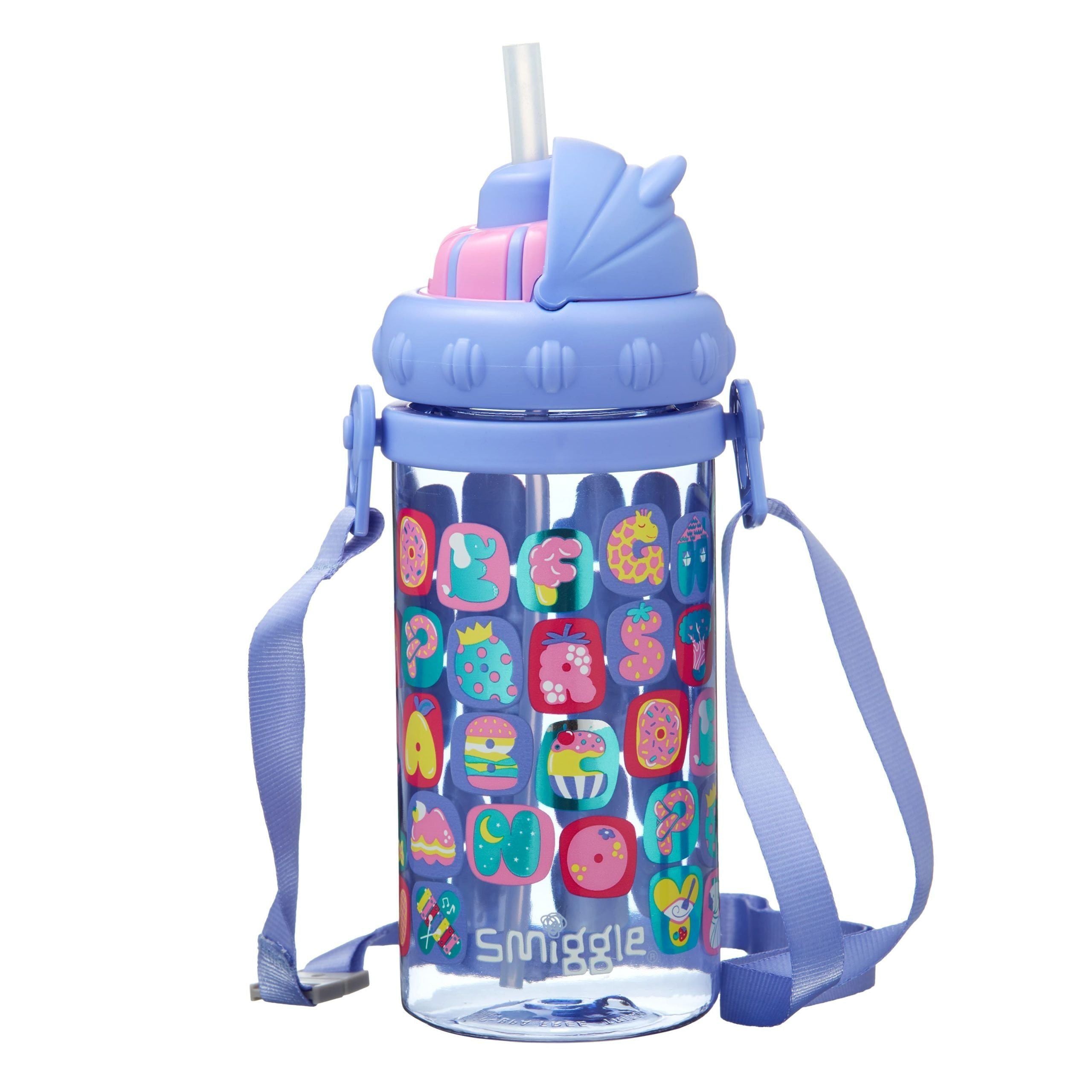 Smiggle - Topsy Teeny Tiny 400 ML Pipetli Suluk-Dinossi