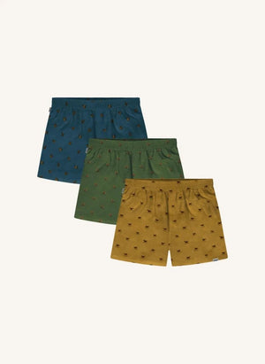 Pockies - 3'lü Boxer Şort Paketi | Çok Renkli