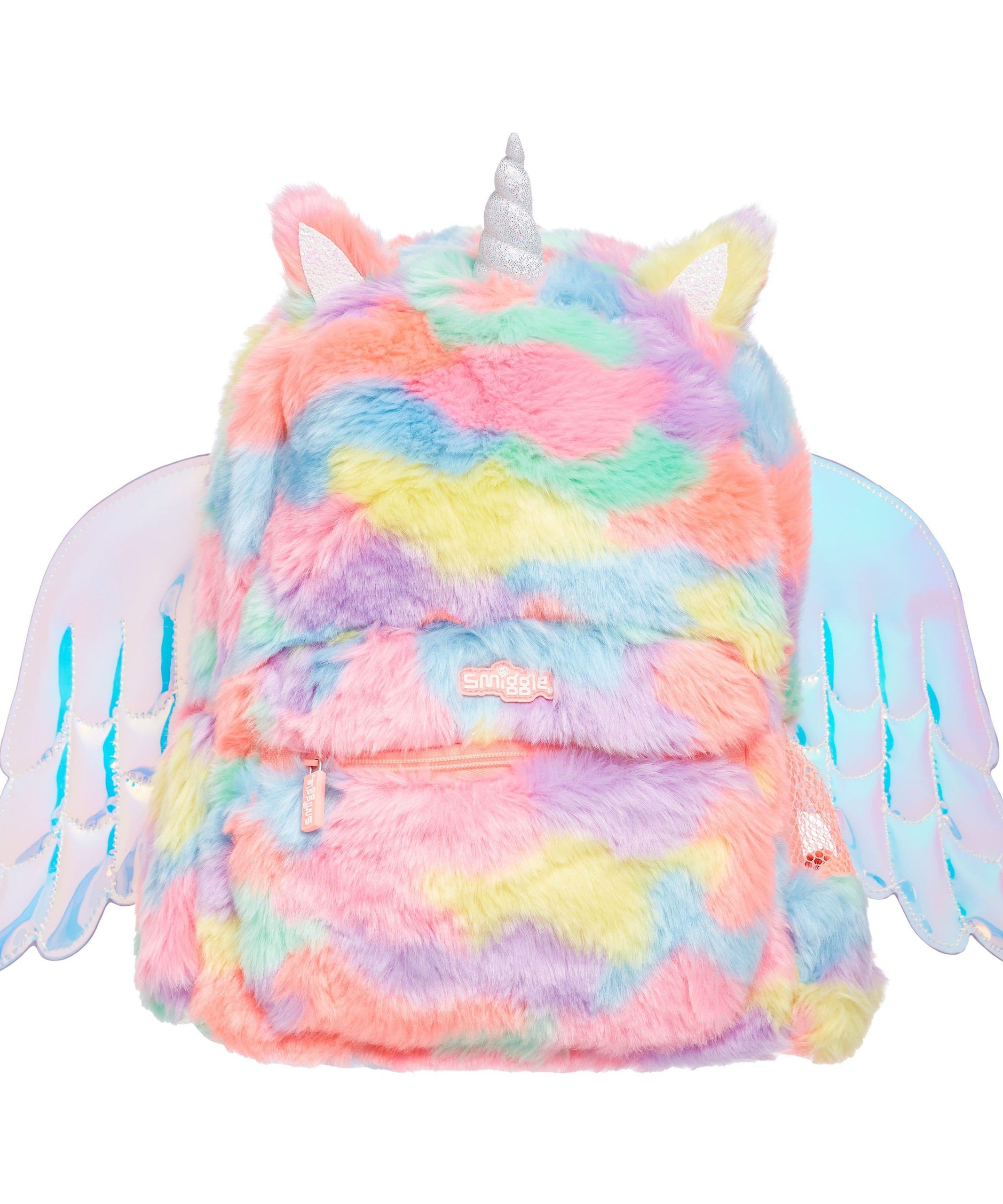 Smiggle - Dreamer Fluffy Kanatlı Sırt Çantası-Dinossi