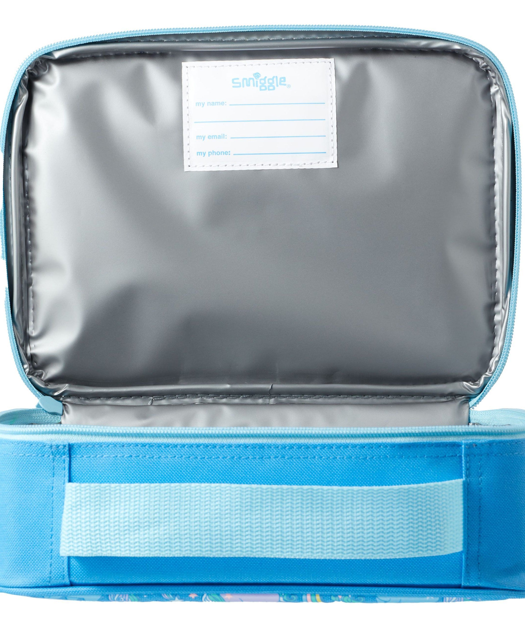 Smiggle - Neat Mavi Unicornlar Beslenme Çantası-Dinossi