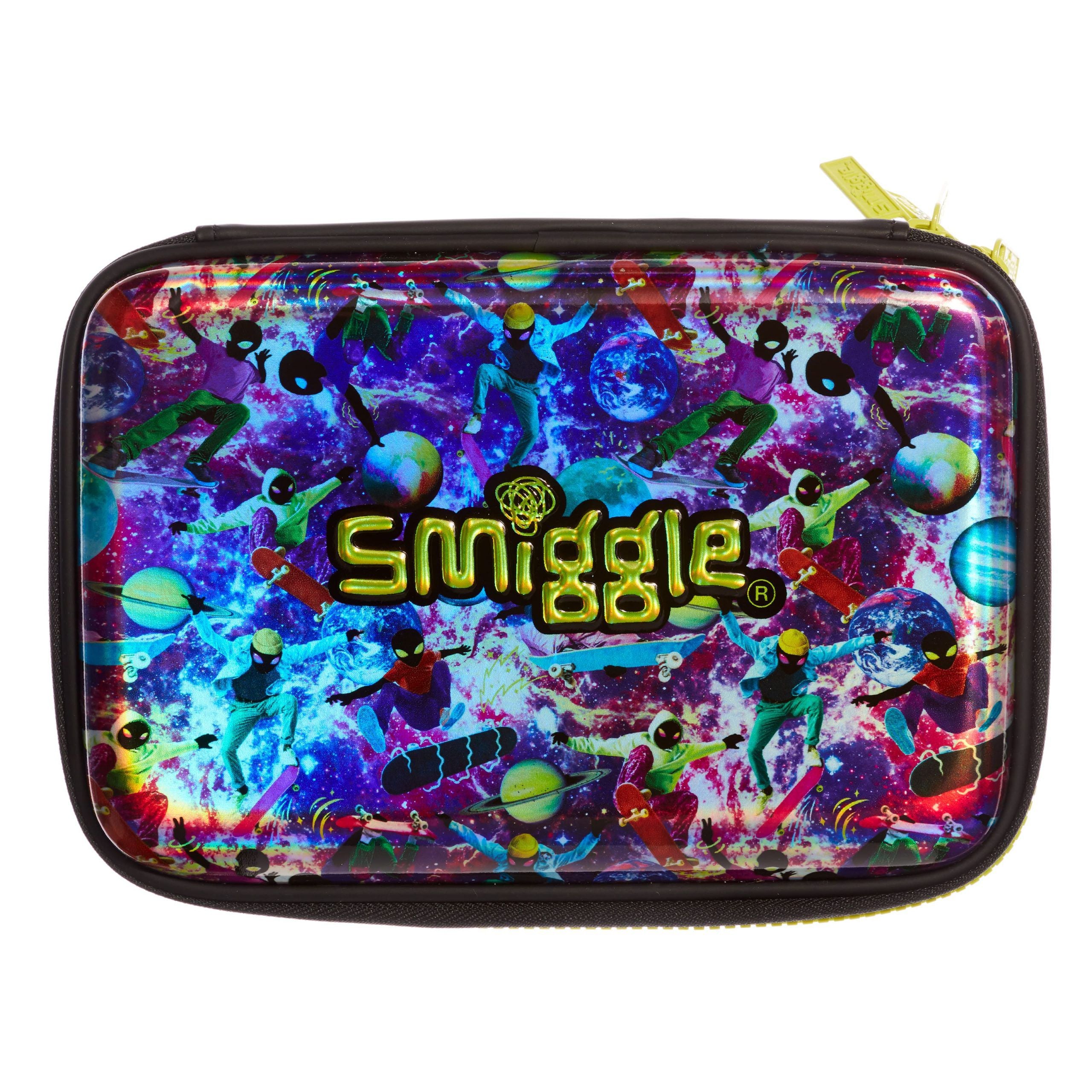 Smiggle - Galaxy Double Gezengen Adam Kalem Kutusu-Dinossi