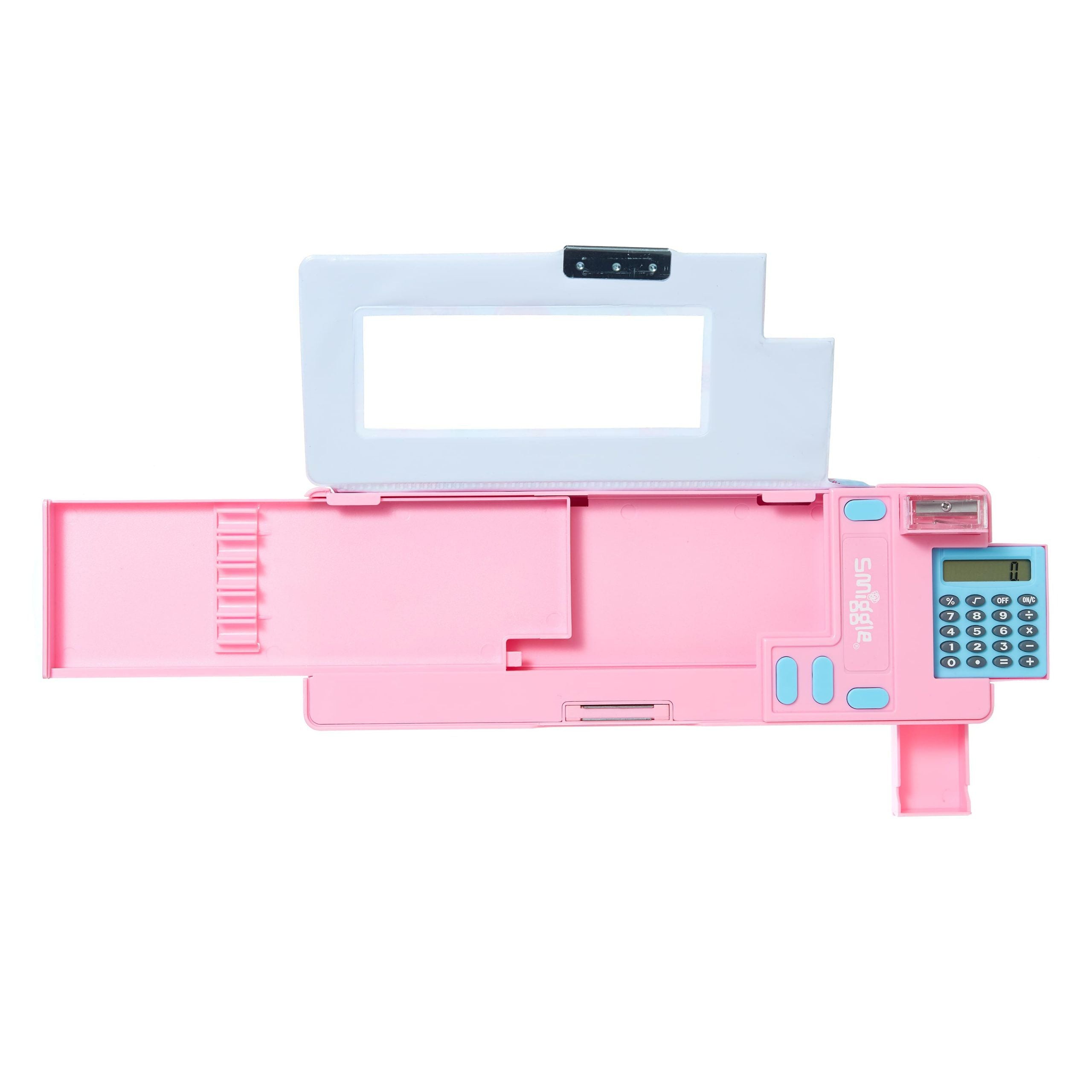 Smiggle - Galaxy Neşeli Hayvanlar Hesap Makineli Pop Out Otomatik Kalem Kutusu-Dinossi