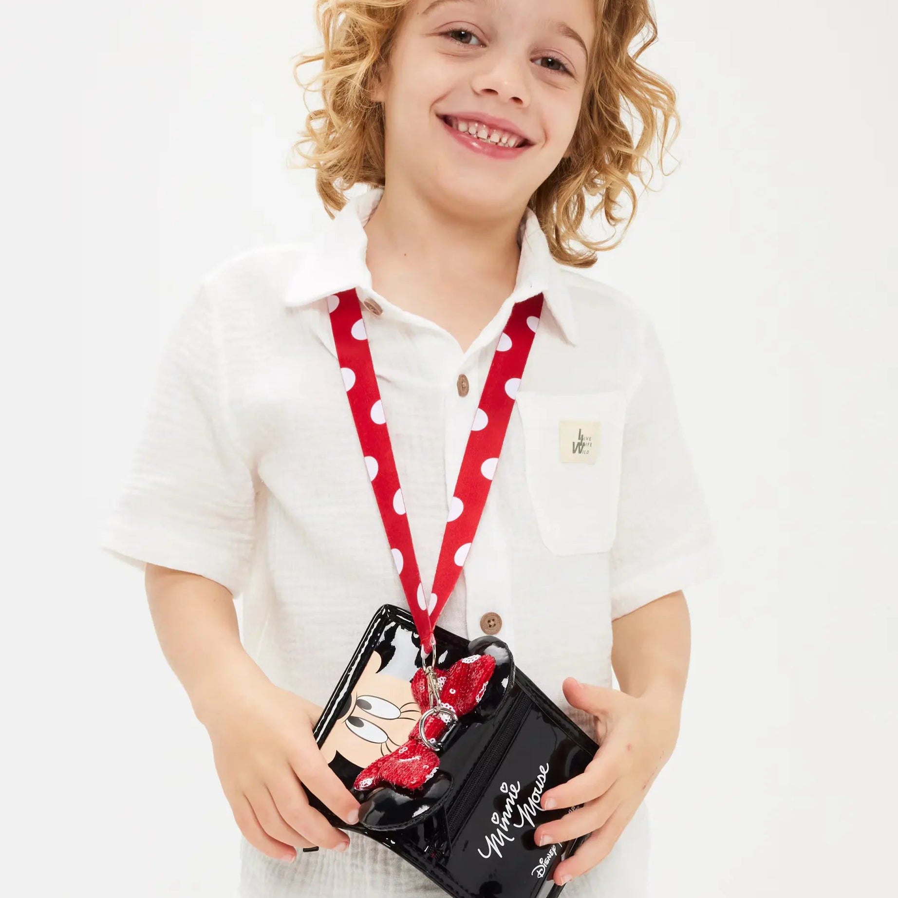 Smiggle - Minnie Mouse Karakterli İpli Cüzdan-Dinossi