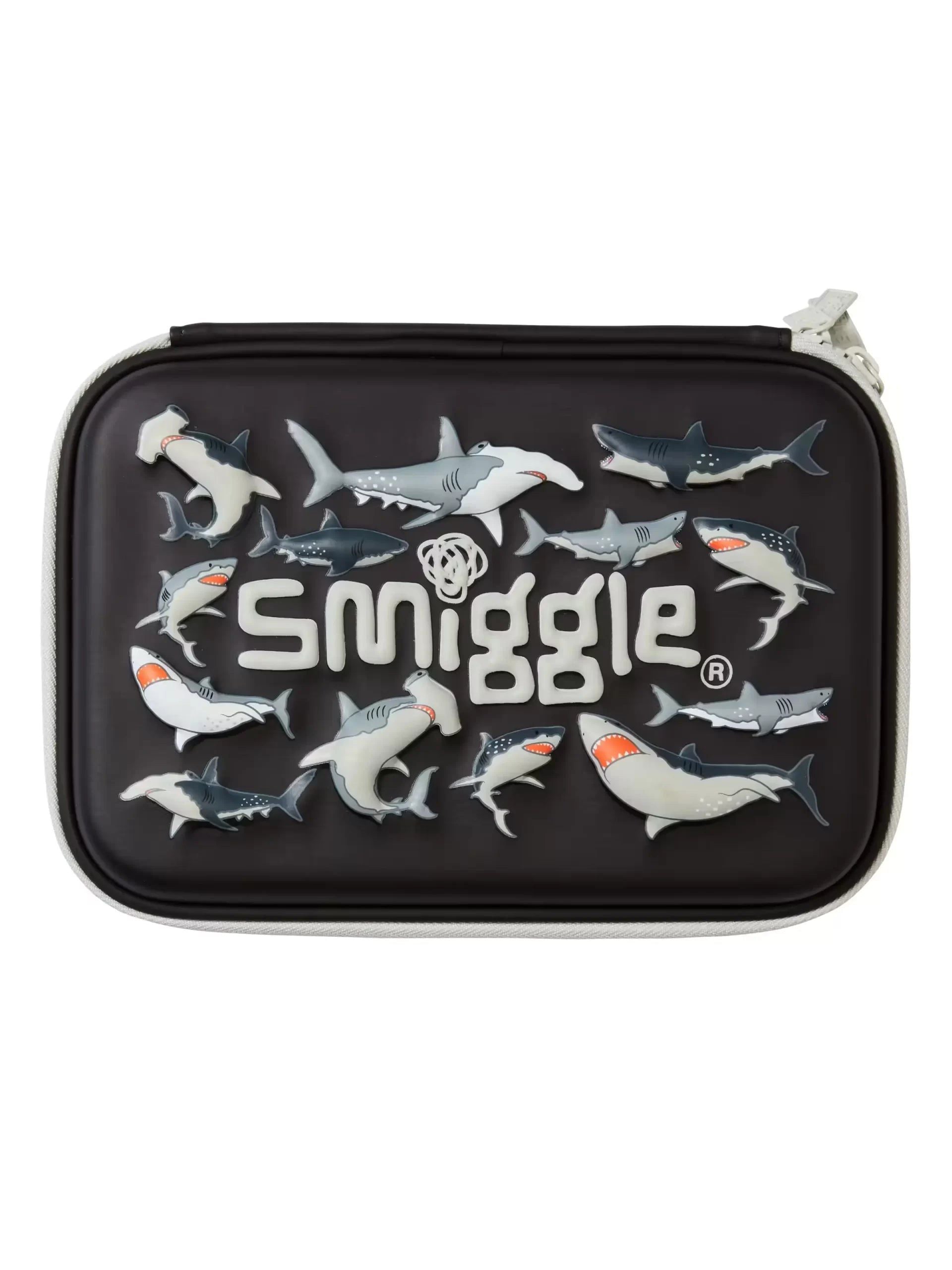 Smiggle - Drift Hardtop Köpek Balığı İkili Kalem Kutusu-Dinossi