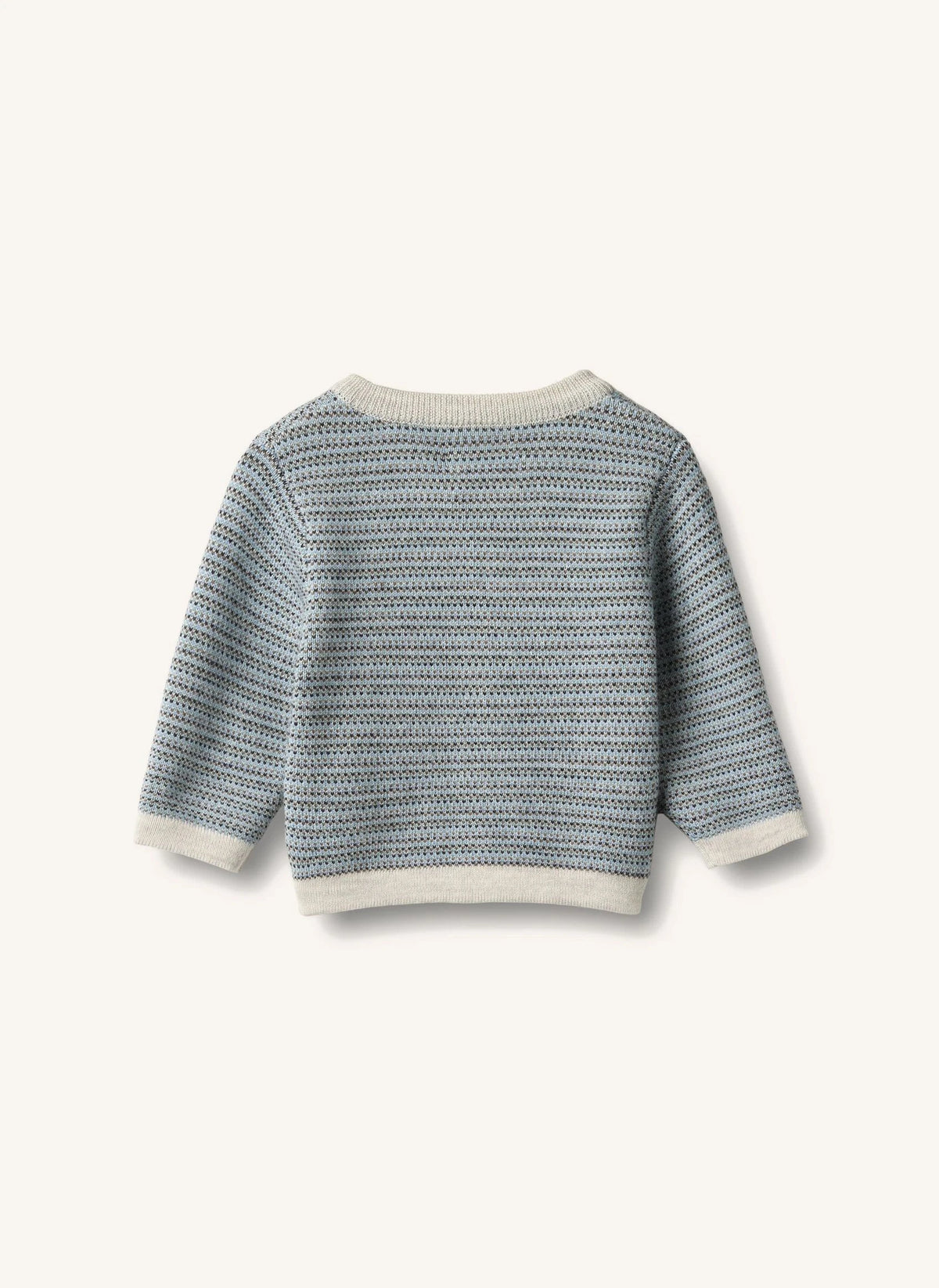 Wheat - Nico Merino Yünlü Hırka | Mavi