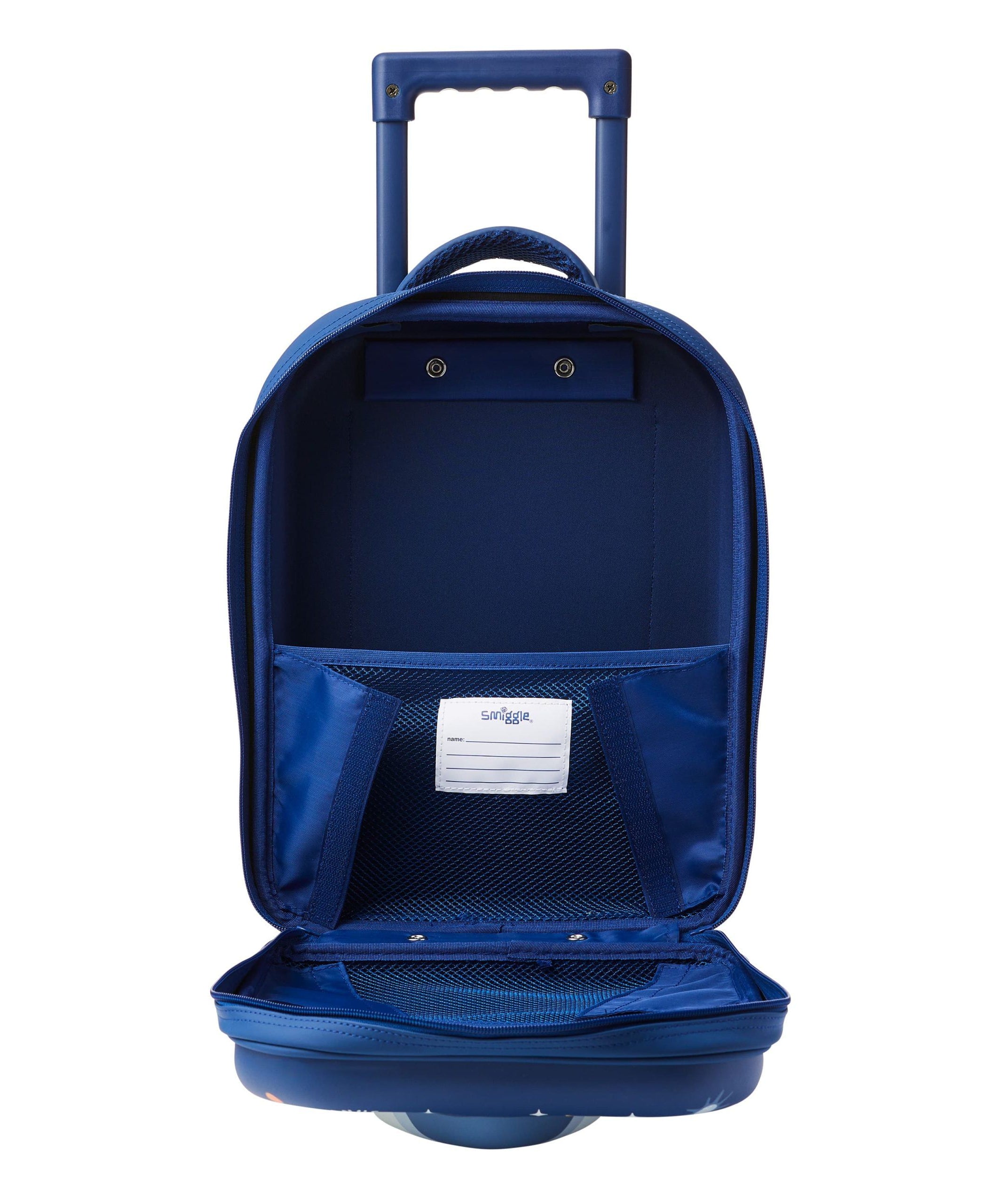 Smiggle - Sky Hi Junior Çekçekli Tekerlekleri Işıklı Çocuk Valizi-Dinossi