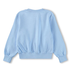 Molo - Organik Pamuklu Kabuk Desenli Sweatshirt | Açık Mavi