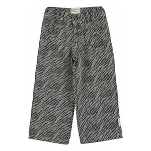 Piupiuchick - Gri Geniş Paça Zebra Pantolon