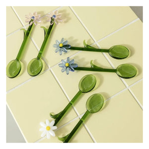 &Klevering - Spoons Flora - 2'li Set | Beyaz