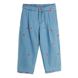 Mini Rodini - Straight Jean Mini Kalpler Organik Pamuk | Denim