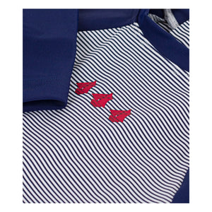 Petit Bateau - Çizgili UV korumalı mayo | Mavi