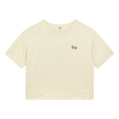 a.p - Jersey organik pamuk T-shirt | Ekru