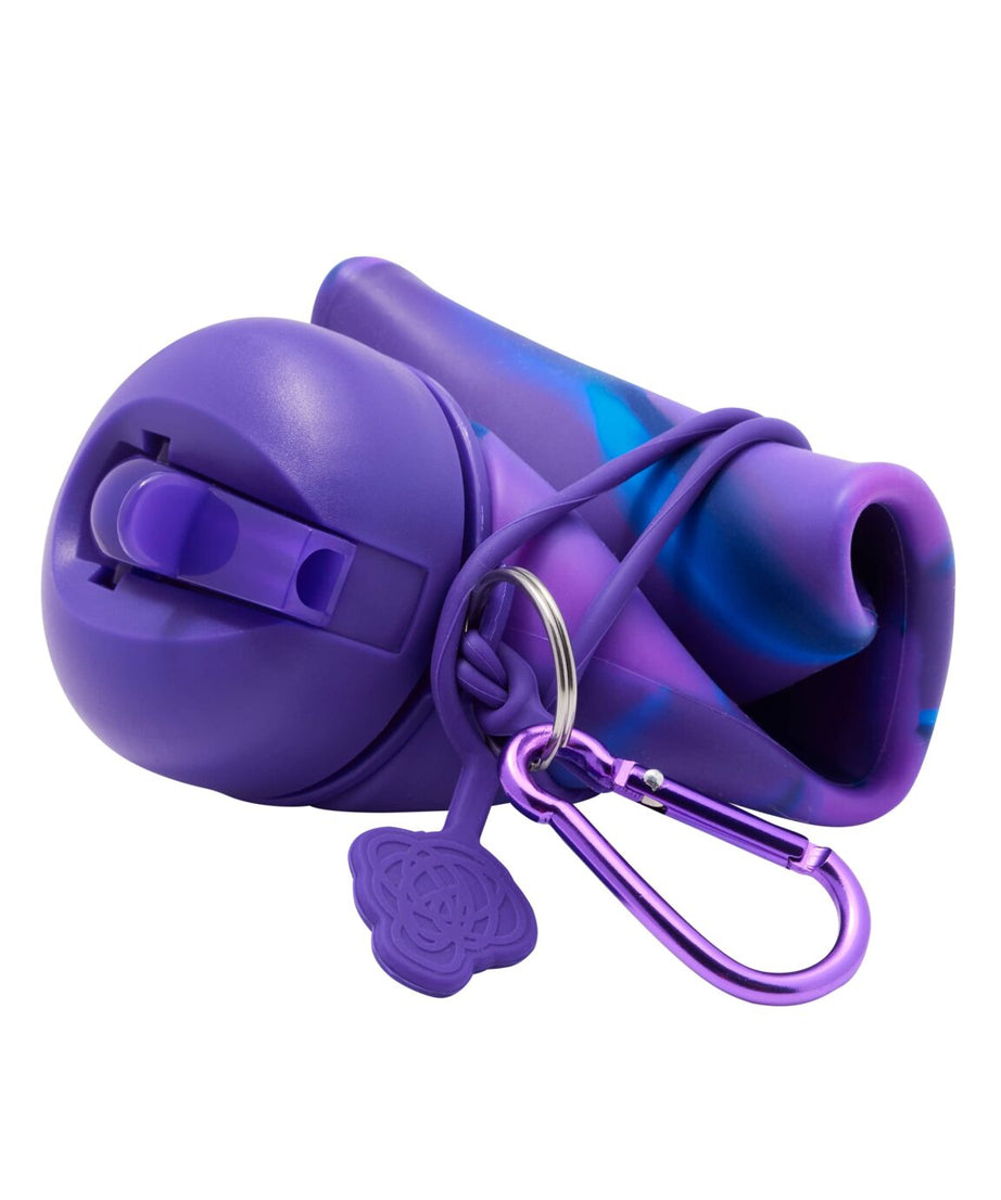 Smiggle - زجاجة ماء 630 مل مع قشة قابلة للطي