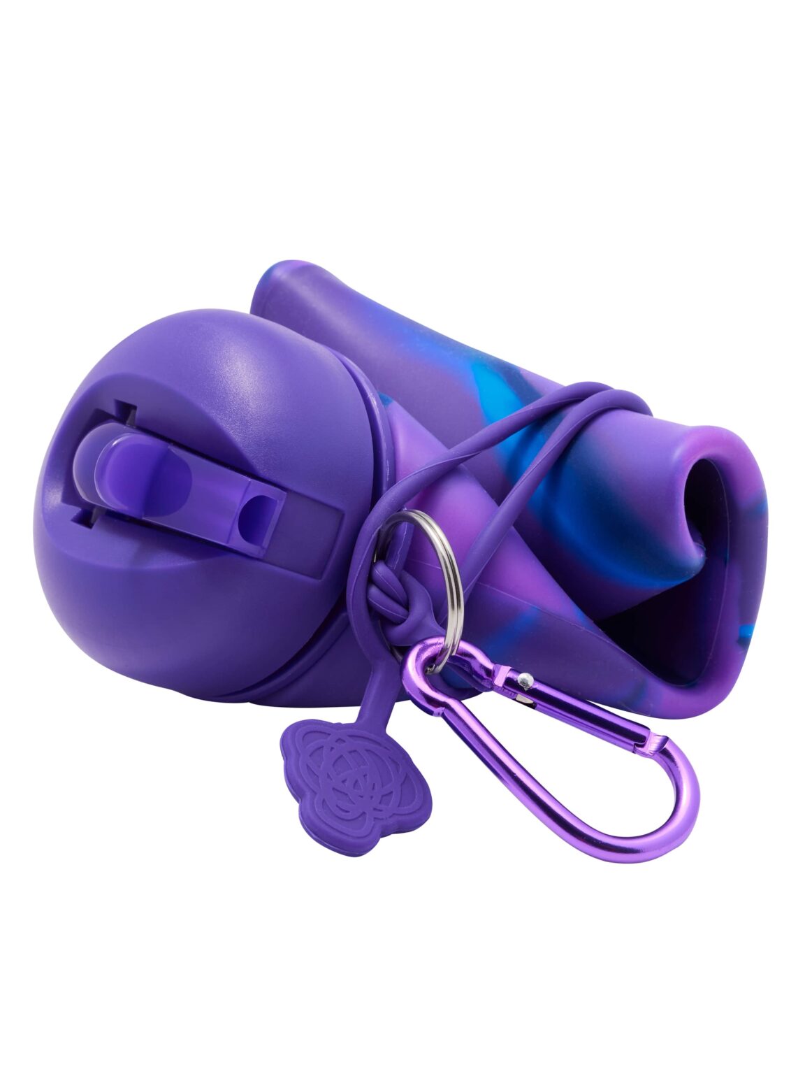 Smiggle - زجاجة ماء 630 مل مع قشة قابلة للطي