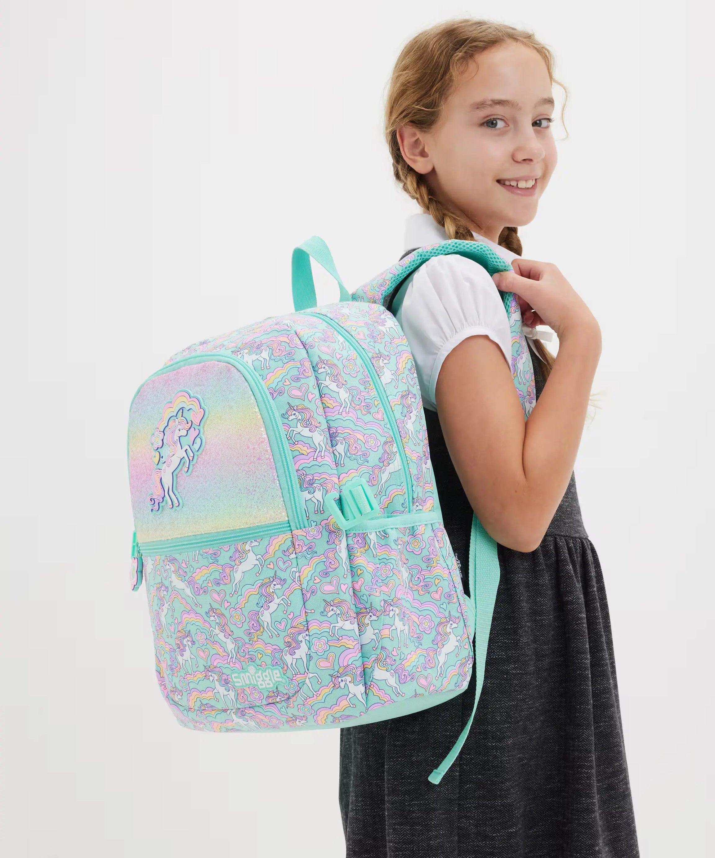 Smiggle – Limitless Klasik Okul Sırt Çantası-Dinossi