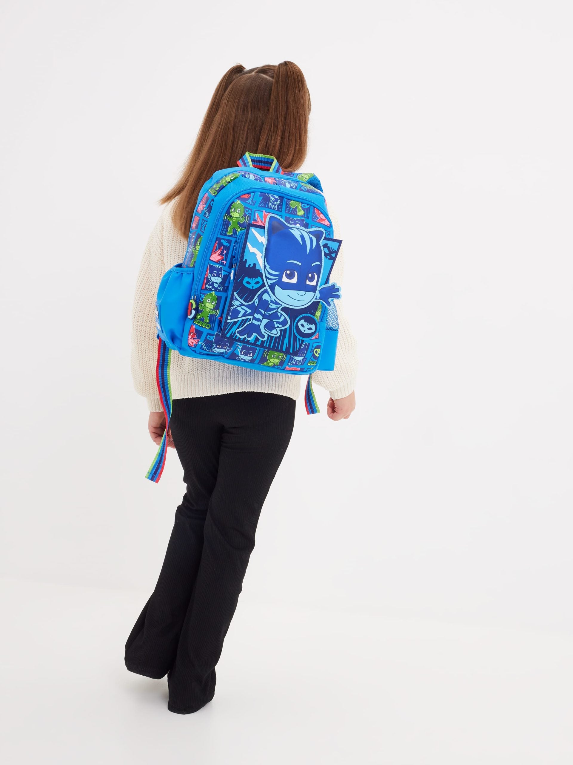 Smiggle - PJ Mask Junior Kapşonlu Sırt Çantası-Dinossi