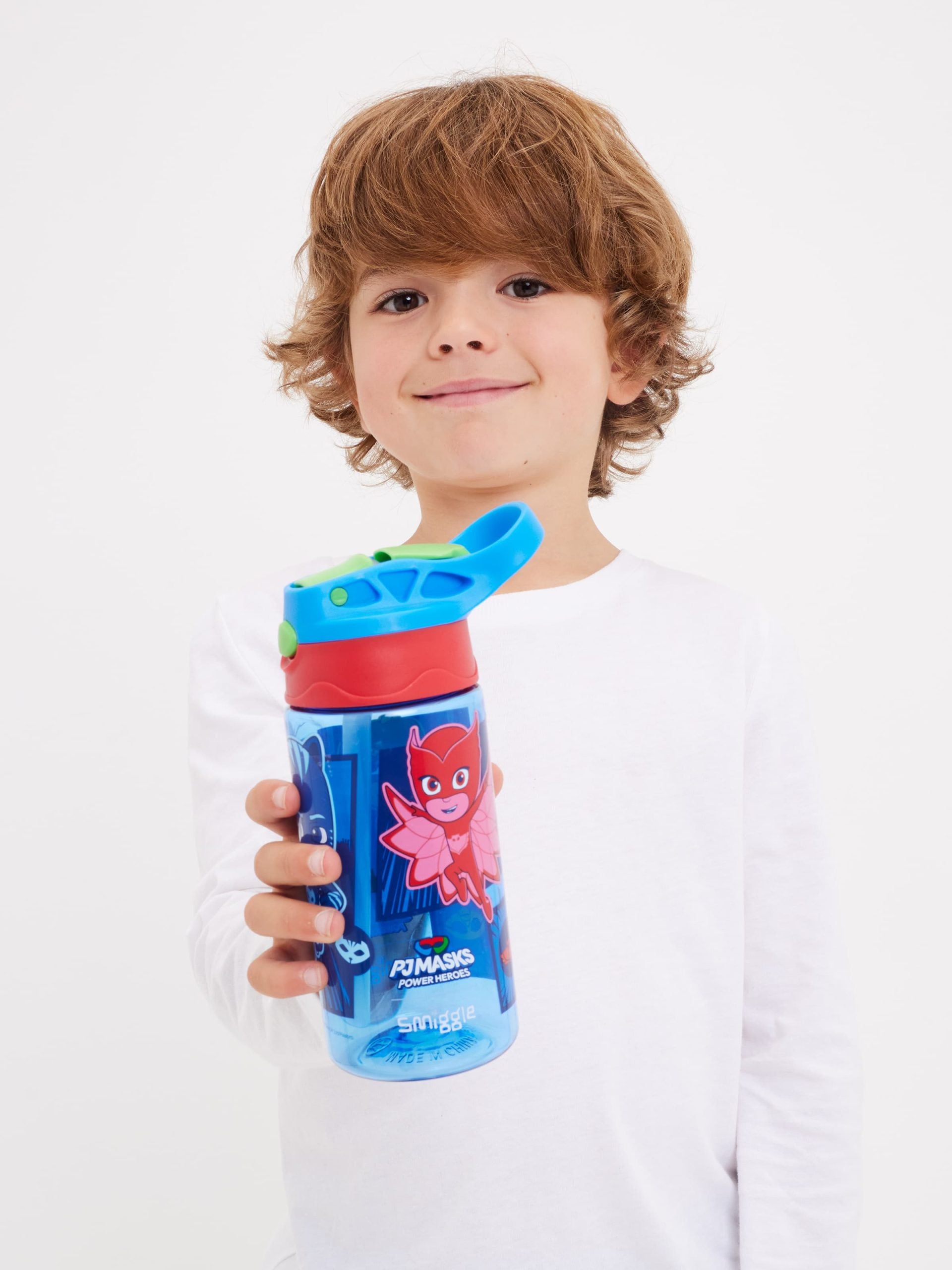 Smiggle - PJ Mask 440ML BPAsız Otomatik Pipetli Suluk-Dinossi