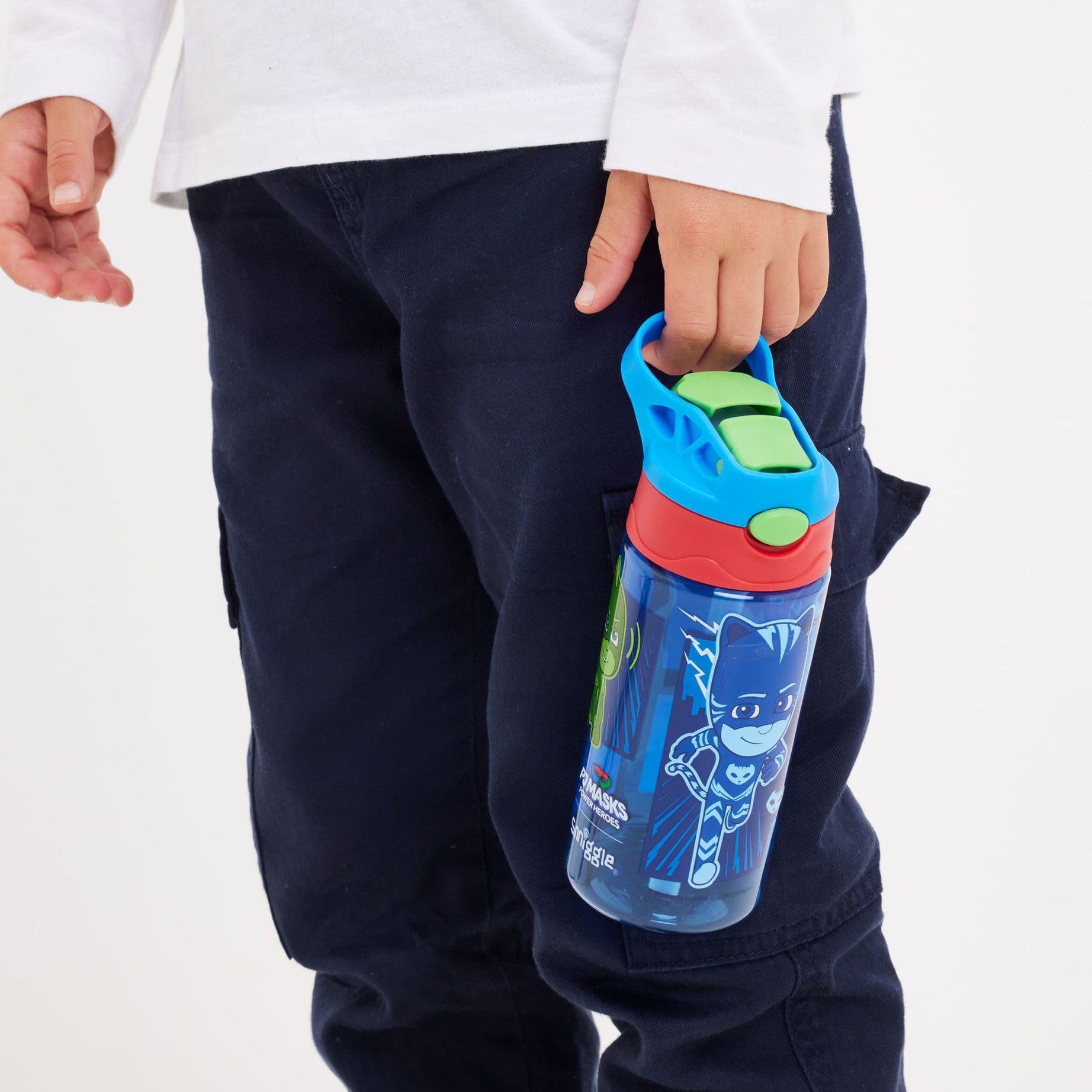 Smiggle - PJ Mask 440ML BPAsız Otomatik Pipetli Suluk-Dinossi