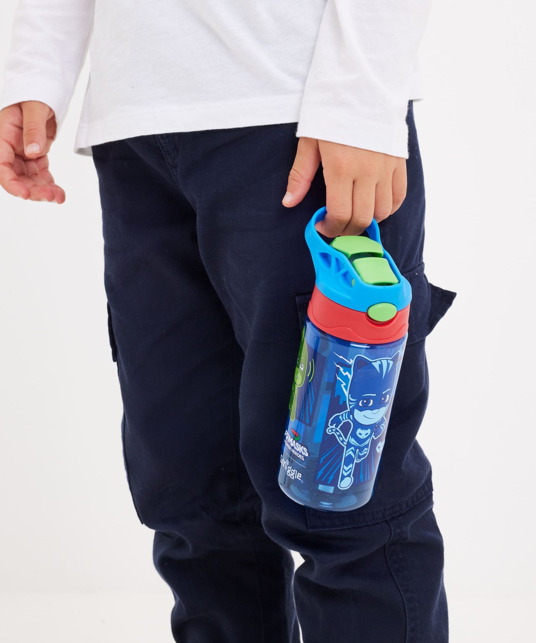 Smiggle - PJ Mask 440ML BPAsız Otomatik Pipetli Suluk-Dinossi